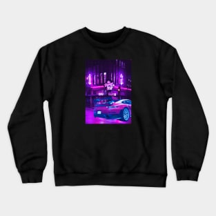 Car City Neon Synthwave Crewneck Sweatshirt